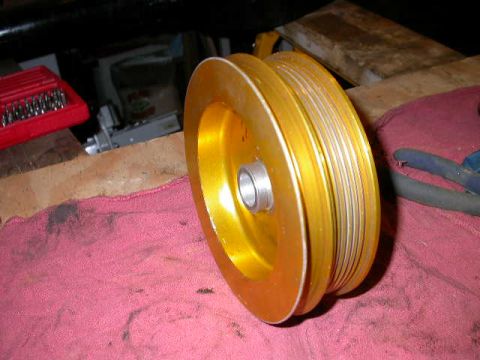 1990 Ford Bronco - Broncoair pulley for Saginaw pump