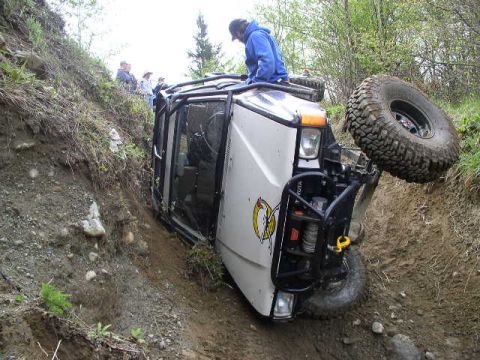 1979 Ford Bronco - Came across this yota flipped on its side