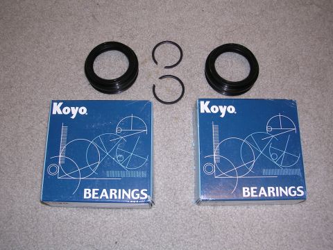1983 Ferrari Enzo - Two boxes of Koyo brand bearings are shown with associated seals and snap rings.