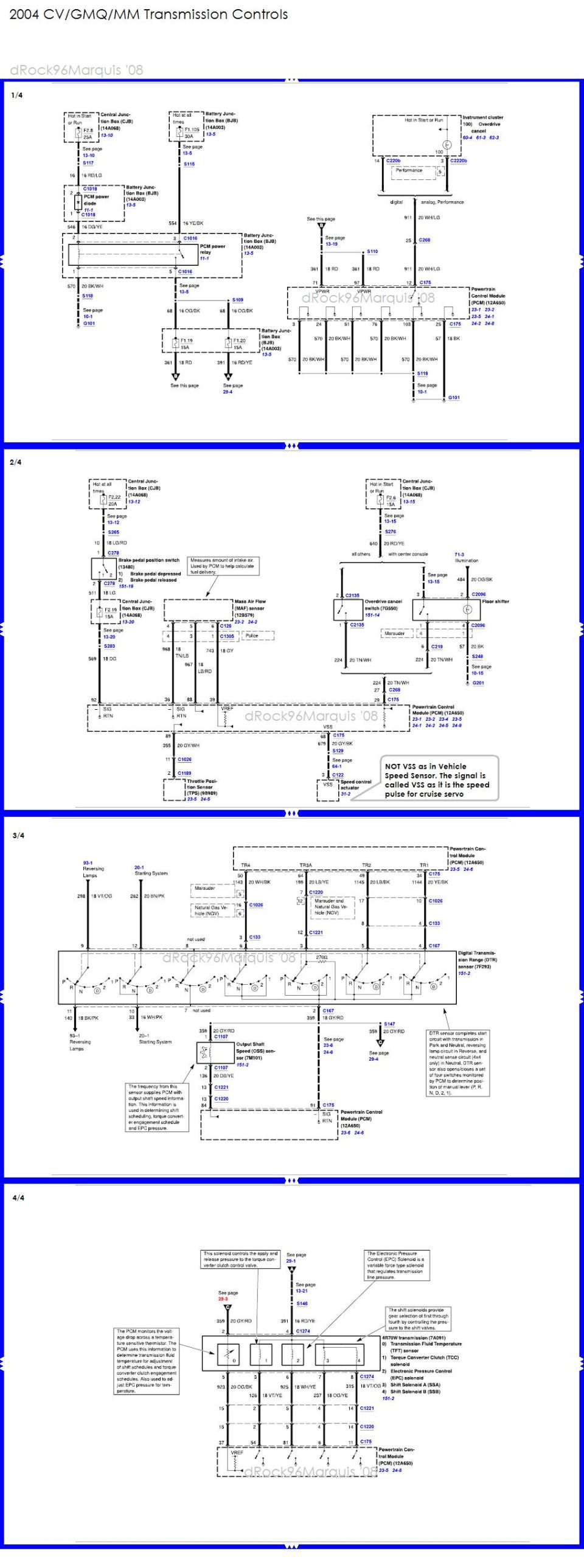 2004 CV/GM/MM Electronic Transmission Controls