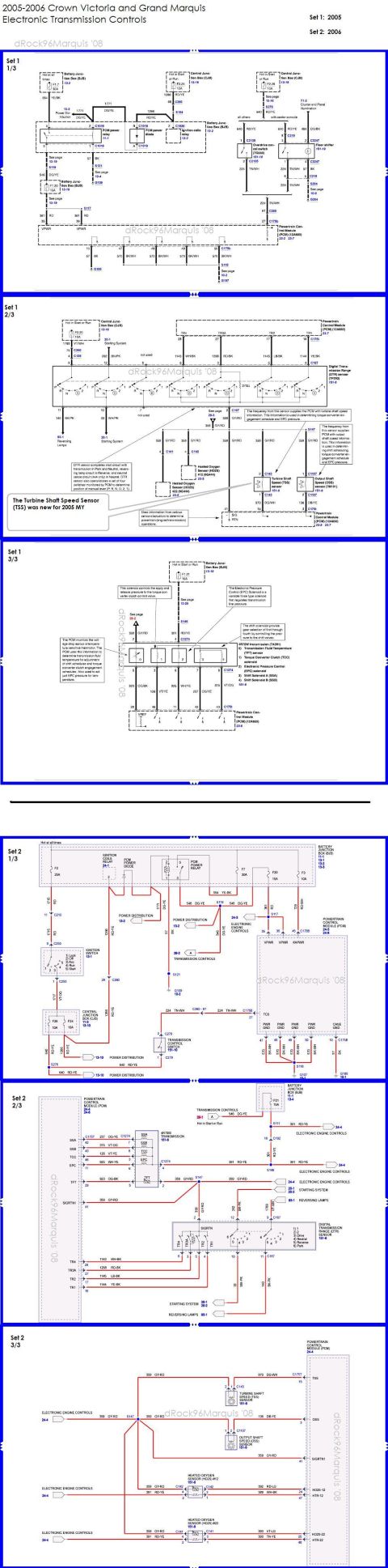 1996 Mercury Grand Marquis - 2005-2006 CV/GM/MM Electronic Transmission Controls