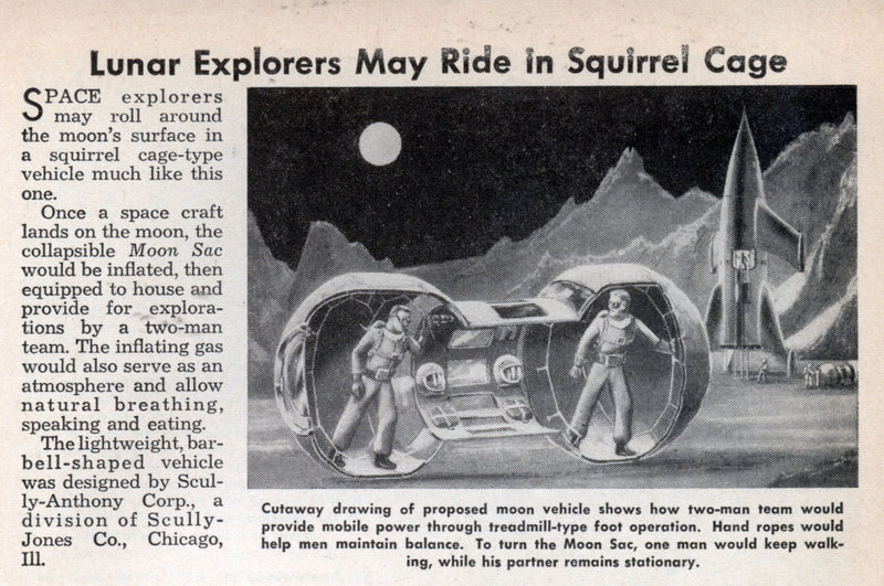Lunar Explorers in Moon Sac, August 1960.
LOL