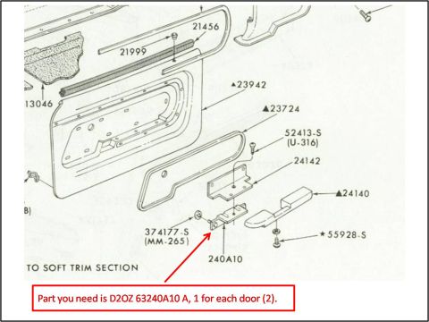 1972 Ford Ranchero - Door Panel