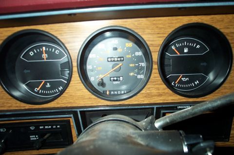 1996 Ford Bronco - Interior view of a vehicle's dashboard, displaying various gauges and controls.