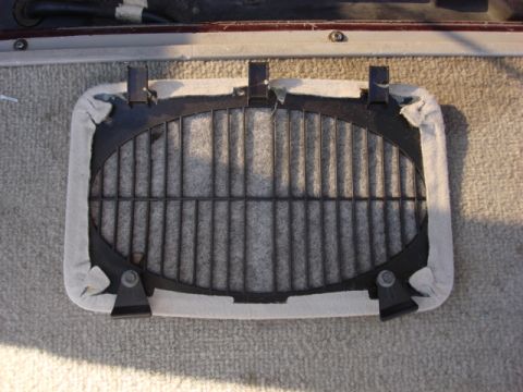 1983 Ford Bronco - ok-these stock speaker grills have 2 tabs and 2 swivel mounts. you put the tabs into the head liner and then thru the topside of the roof l…