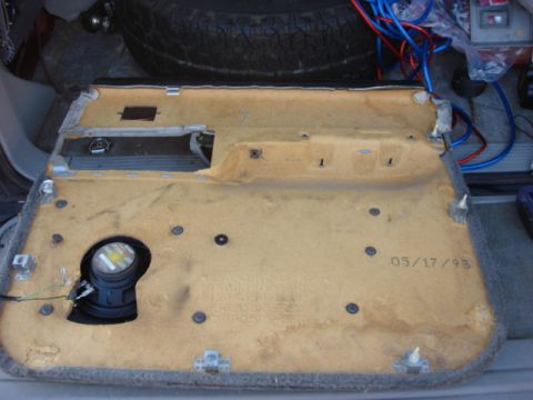 1983 Ford Bronco - here is the whole door panel a few of the metal support mounts were torn from the door. you can see them missing they were still stuck to t…