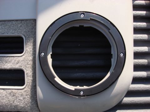 1983 Ford Bronco - i got a set of round covers from the local audio store. not too bad of cost. i drilled the door pocket and used pop rivets to secure.