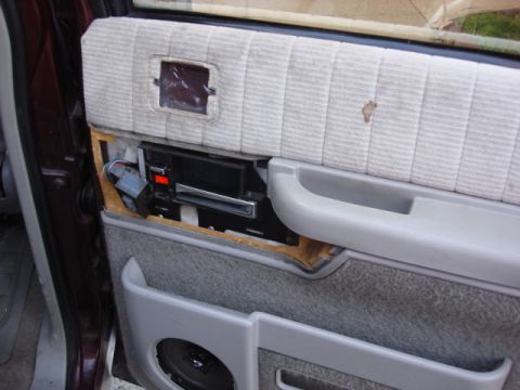 1983 Ford Bronco - to remove the door panel you remove the 2 ash tray screws. one arm rest screw and pop off the window switch trim.
