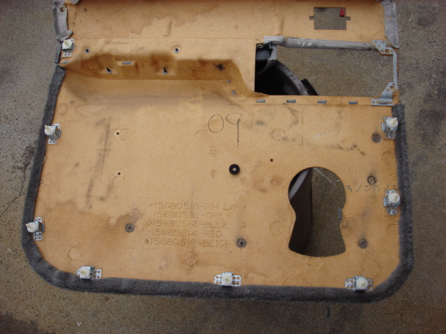 8 screws remove the door pocket as it was on the other door.