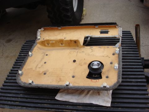 1983 Ford Bronco - re-install the 8 door pocket screws and the panel is almost ready for install.