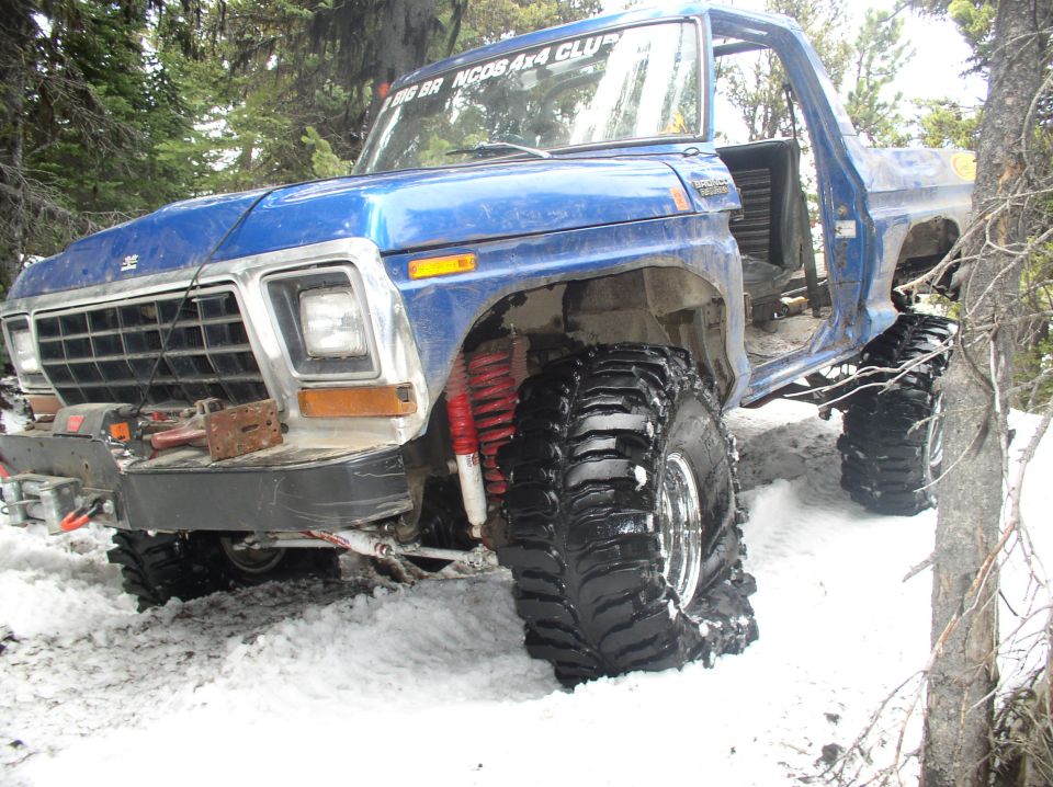 3psi does the trick in the snow