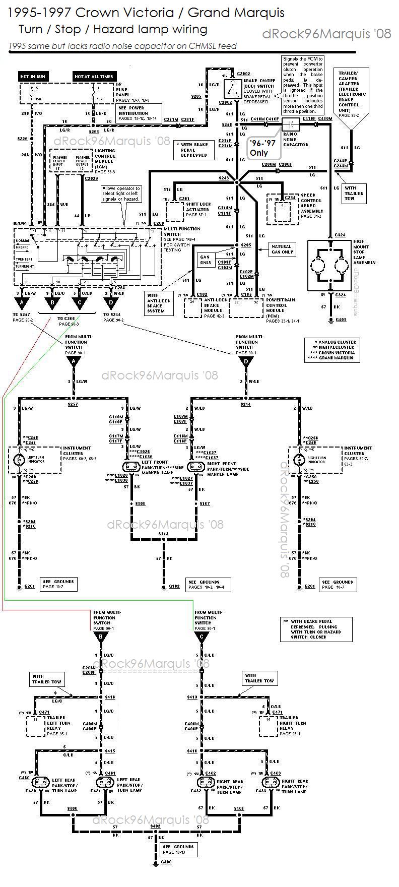 1995-1997
CV/GMQ turn / stop/ hazard lamps