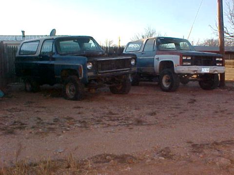 1975 Chevrolet Blazer - Mutant Blazer with '75 Jimmy donor truck in TX.