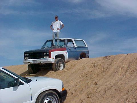 1975 Chevrolet Blazer - My first organized 4x4 event. no front driveshaft made me the guy most pulled out. Kermit TX.