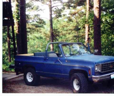 1975 Chevrolet Blazer - very early picture. we drove it to Eureka Springs, AR. for the week end.