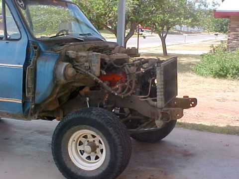1975 Chevrolet Blazer - remove the radiator support