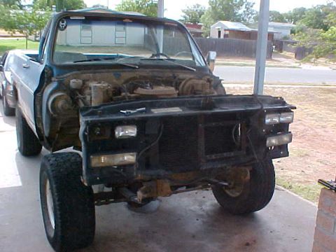 1975 Chevrolet Blazer - install newer radiator support