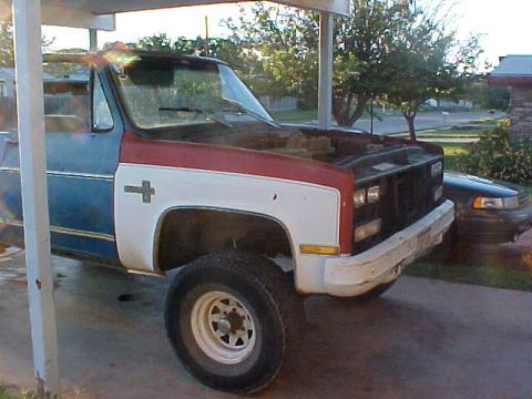 1975 Chevrolet Blazer - later i bought better front fenders from a '91 suburban