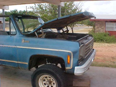 1975 Chevrolet Blazer - the infamous taco hood of the '70's. one reason to upgrade to a newer style.