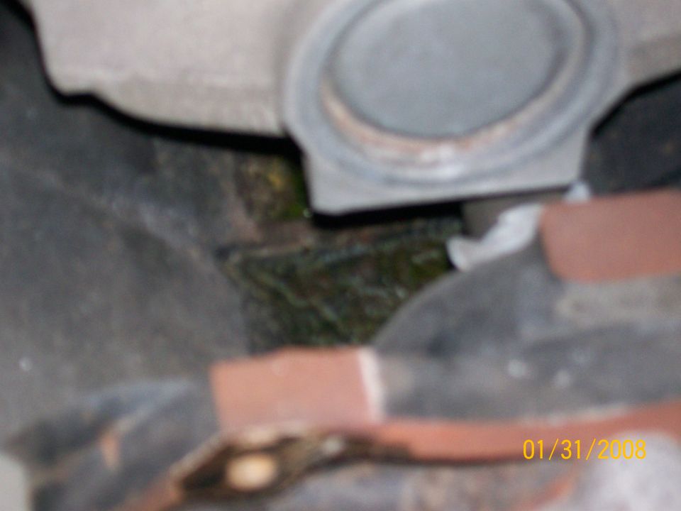 Intake manifold gasket, close-up view