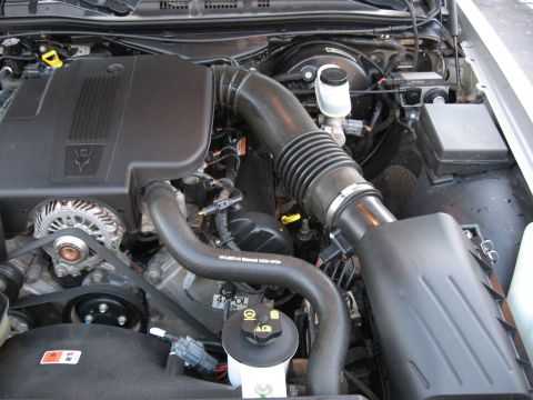 2004 Ford Crown Victoria - Engine bay of a 2004 Ford Crown Victoria, showing the alternator, air intake, and various hoses.