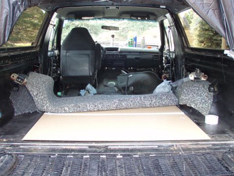 1992 Ford Bronco - half done the interior,... - grinded down and repaired all the rust spots on the floor. - primed the floor with rust inhibitor - applyed 2…