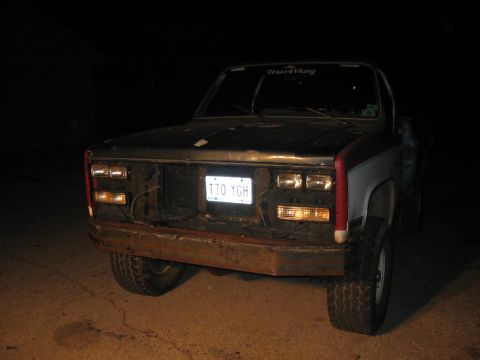 1975 Chevrolet Blazer - taken meer minutes after being bolted to the truck..seems like it was about 2AM, in Midland, TX.