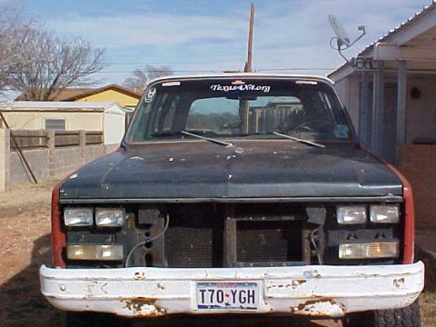 1975 Chevrolet Blazer - this was my second stock style bumper. ultra ugly, but very legal