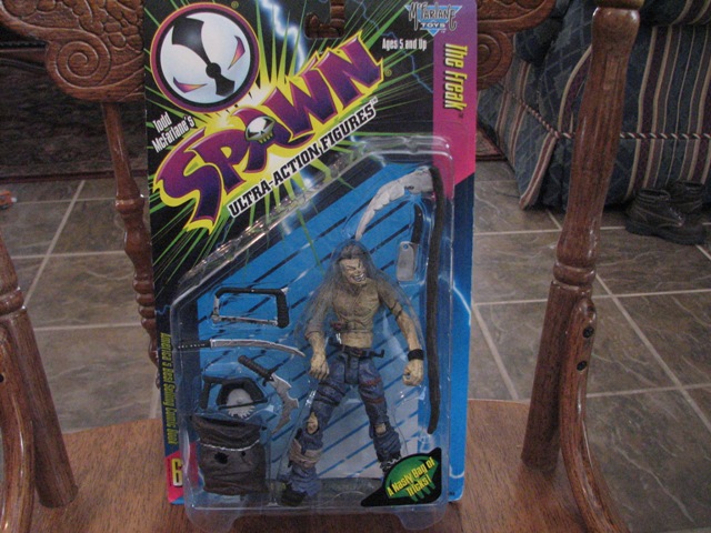 Spawn The Freak action figure in blister pack, with accessories. Todd McFarlane's Spawn