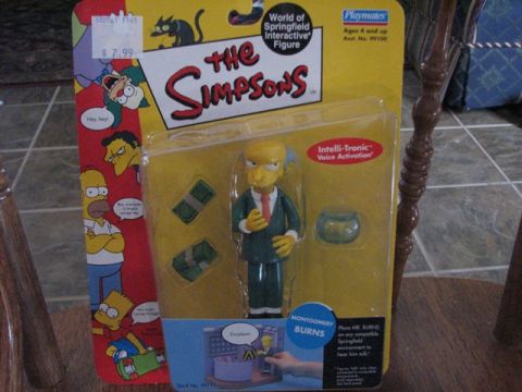 1991 Ford Bronco - Montgomery Burns action figure from The Simpsons, Playmates World of Springfield Interactive Figure.