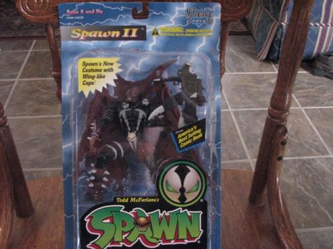 1991 Ford Bronco - Action figure packaging for Spawn II, the character and branding.