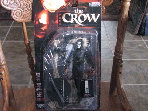 1991 Ford Bronco - The Crow action figure is displayed in its original packaging, complete with accessories and character details.