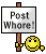 1998 Ford Crown Victoria - A sign with text and an emoticon is displayed against a dark background.