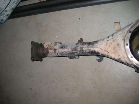 1983 Ferrari Enzo - Differential housing part shown on a concrete floor.