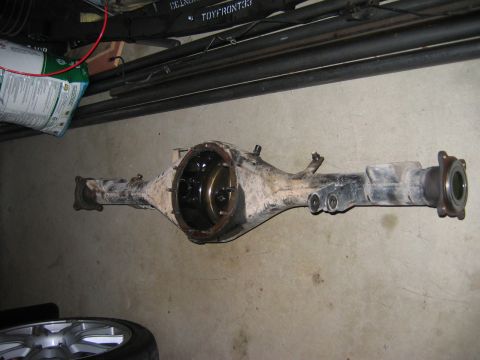 1983 Ferrari Enzo - A rear differential assembly is shown, likely removed from a vehicle for repair or replacement.