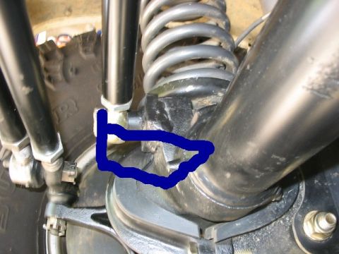 1995 Ford Bronco - totally enemic pic of wanting to place lower axle trackbar mount into double sheer via welded on bracket.