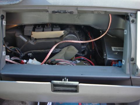 1983 Ford Bronco - For the pass side i dropped it along the stock wire harness.