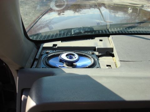 1983 Ford Bronco - here is my new speaker installed.