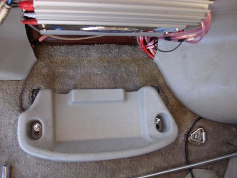 1983 Ford Bronco - you can see the tire mount in place. it is just 2-2 1/2" out more than stock.