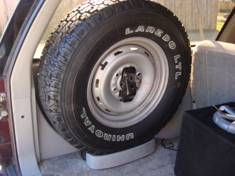 1983 Ford Bronco - i did not have to change the hold down for the tire. i put it on as it went on before.
