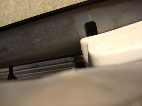 1983 Ford Bronco - here is looking down from the top --you can see the amp but not from the outside window.