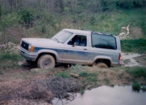 1993 Ford Bronco - One of my first few stucks. In the baby brother of the Bronco. My first "truck"! If you call it that! '90 Bronco II XLT