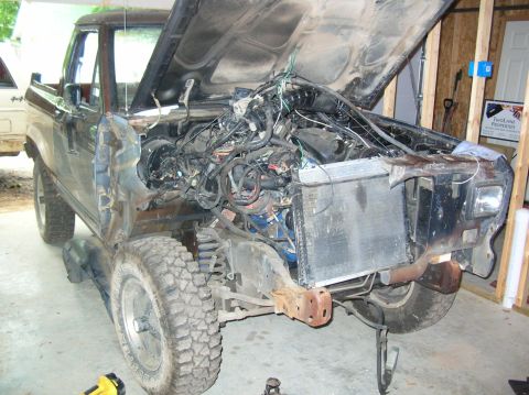 1985 Ford Bronco II - Now I wish I had narrowed the front end at this point but oh well, I didnt even think about it at the time.