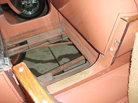 1912 Ford Model T - Under the floor boards in the back seat