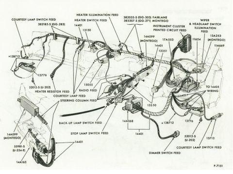 1972 Ford Ranchero - 71 Dash Harness