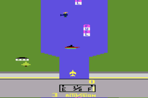 1996 Ford Bronco - Screenshot of the Atari River Raid video game, not a technical document.