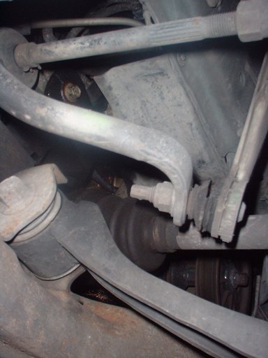 1996 Ford Taurus - This is on the front right tire (looking from the driver seat) It looks like it needs to be replaced :)