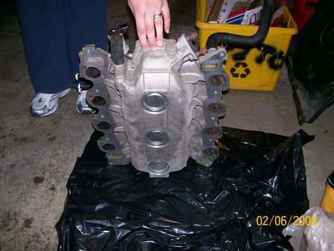 1995 Mercury Grand Marquis - An intake manifold gasket is shown, with a date stamp of 02/06/2008 visible.