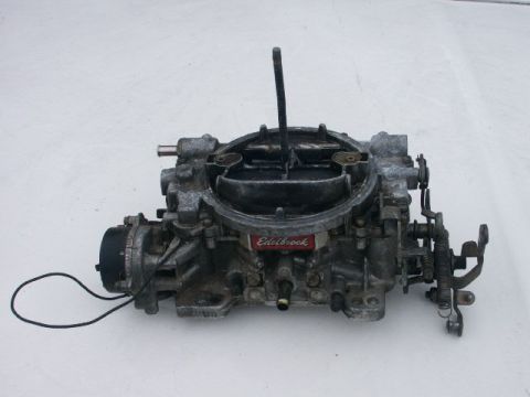 1984 Ford Bronco - Edelbrock carburetor shown against a white background.