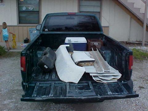 1975 Chevrolet Blazer - this is whats left after i sectioned the scrap so it could be thrown into the dumpster